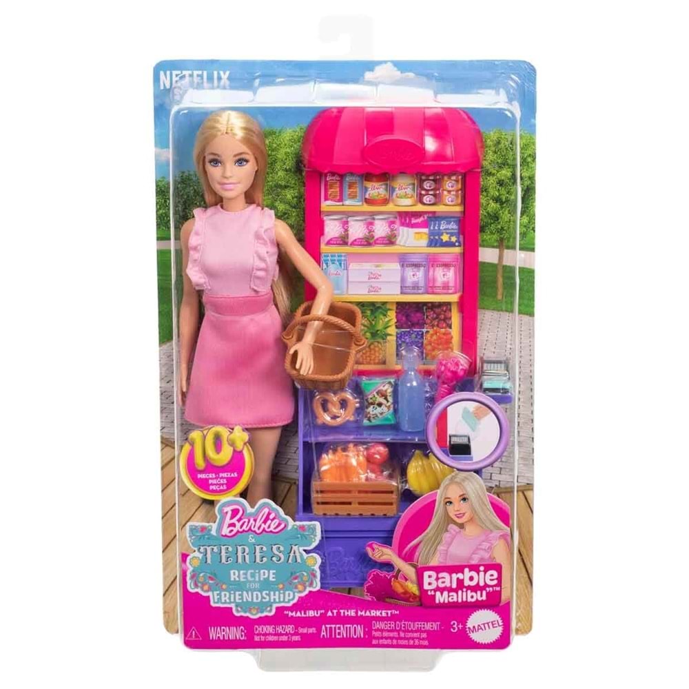 Barbie And Teresa Recipe For Friemdship MAlibu Markette Bebek Ve Oyun Seti