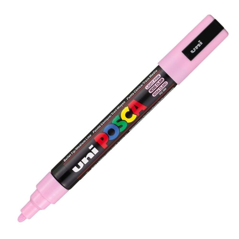 Uni Poster Markörü Posca PC-5M 1.8-2,5 Açık Pembe