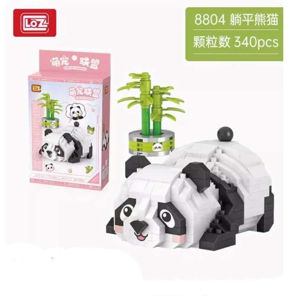 Loz Dinlenen Panda 340 Parça Block Oyuncak