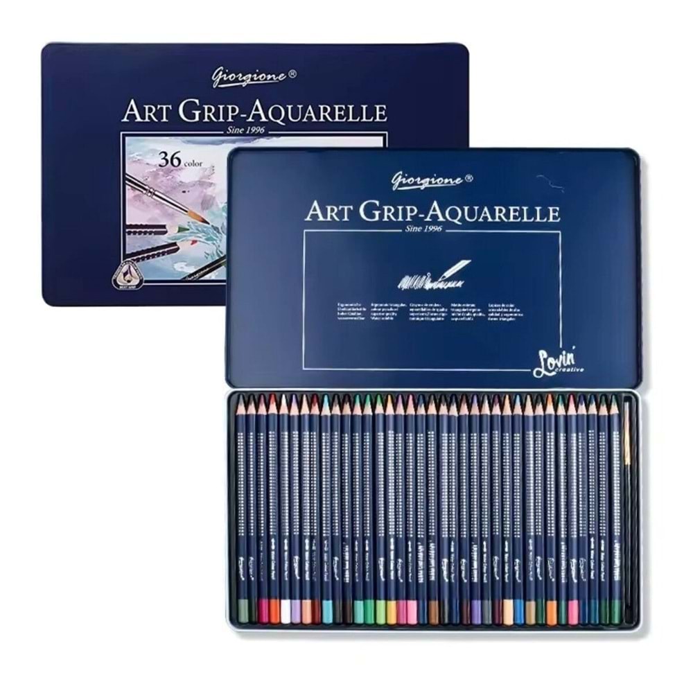 Giorgione Aquerelle Boya Kalemi 36 Lı Metal Kutu G-Sr36