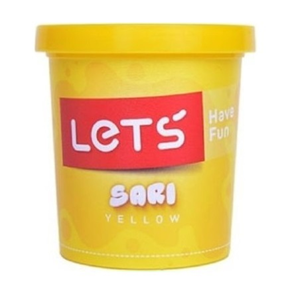 Lets Tek Renk Oyun Hamuru Sarı 110 gr