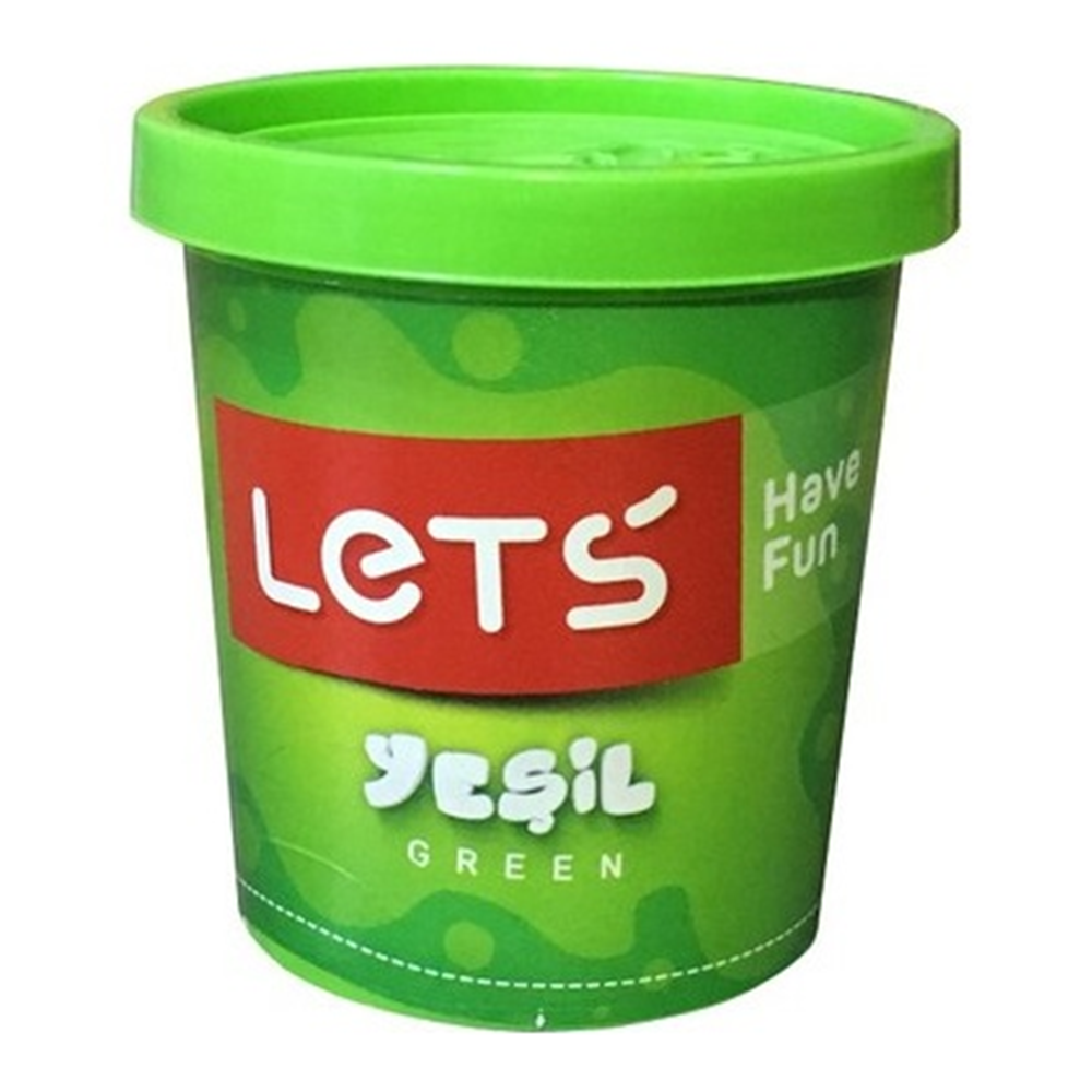 Lets Tek Renk Oyun Hamuru Yeşil 110 gr