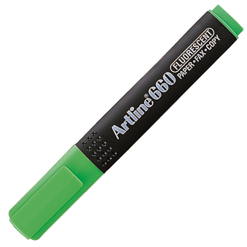 Artline 660 Fosforlu Kalem Kesik Uç F.Yeşil