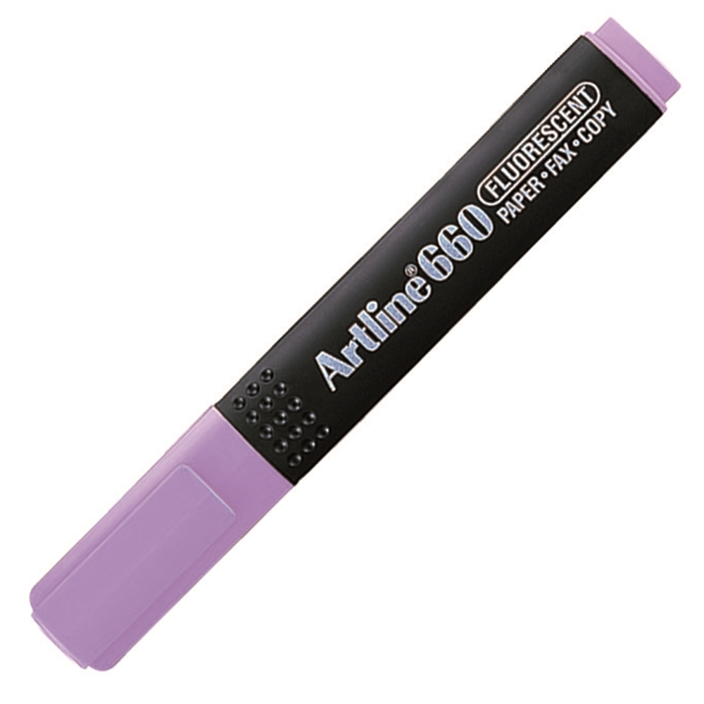 Artline 660 Fosforlu Kalem Kesik Uç Mor