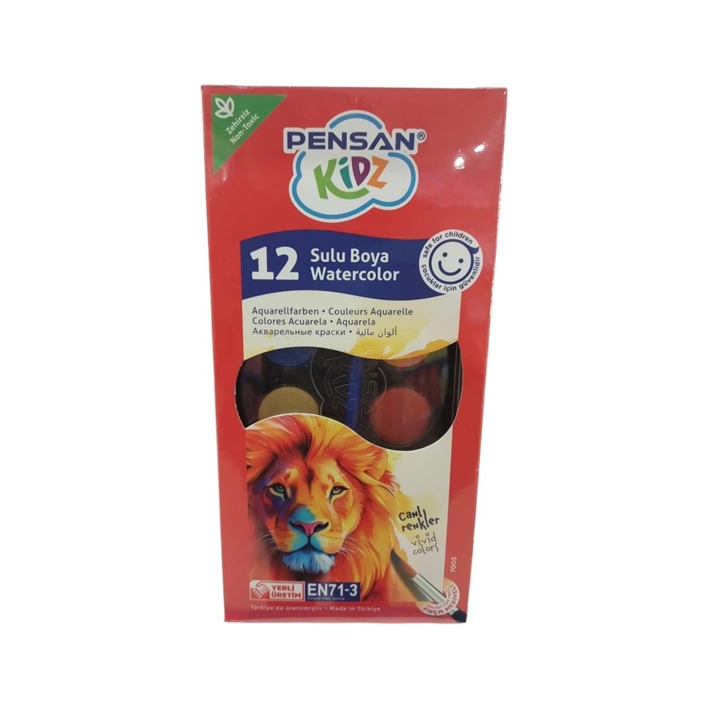 Pensan Kidz 12 li Sulu Boya