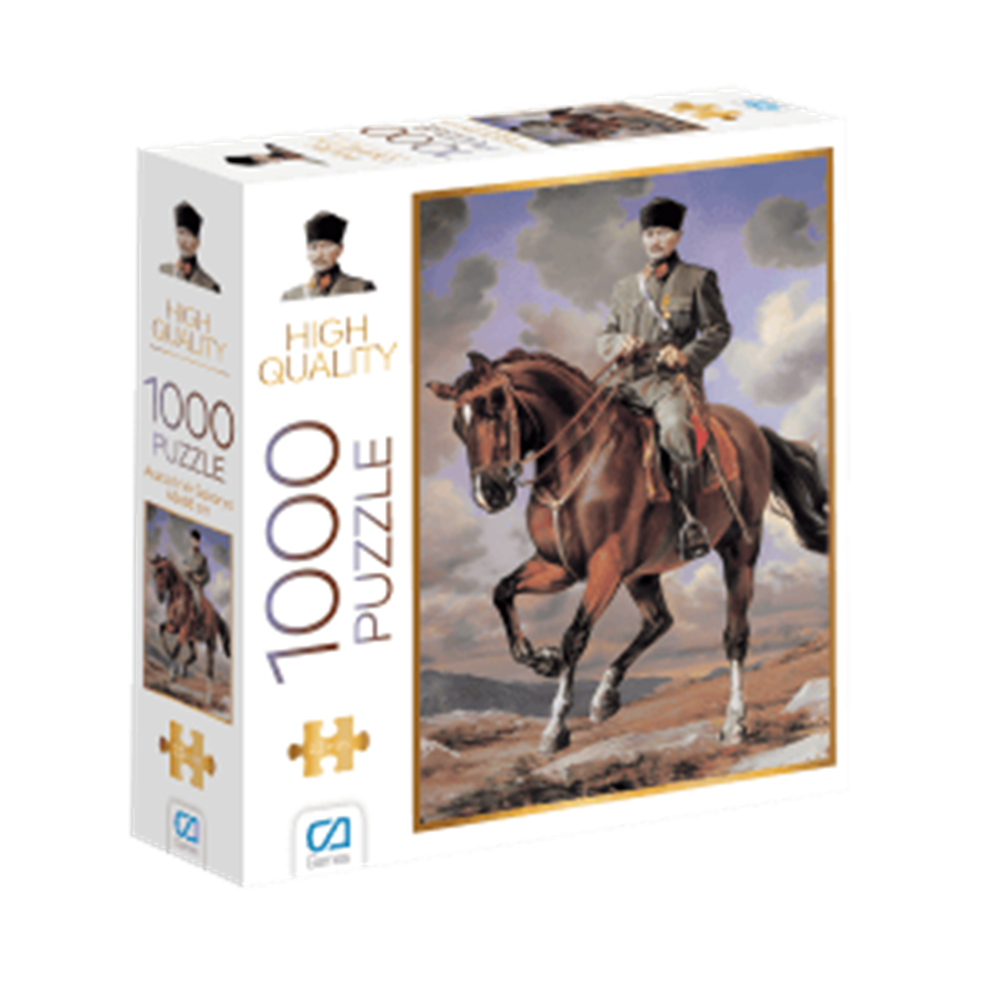 CA1000-7075 Ca Games Atatürk Ve Atı Sakarya Puzzle 1000 Parça