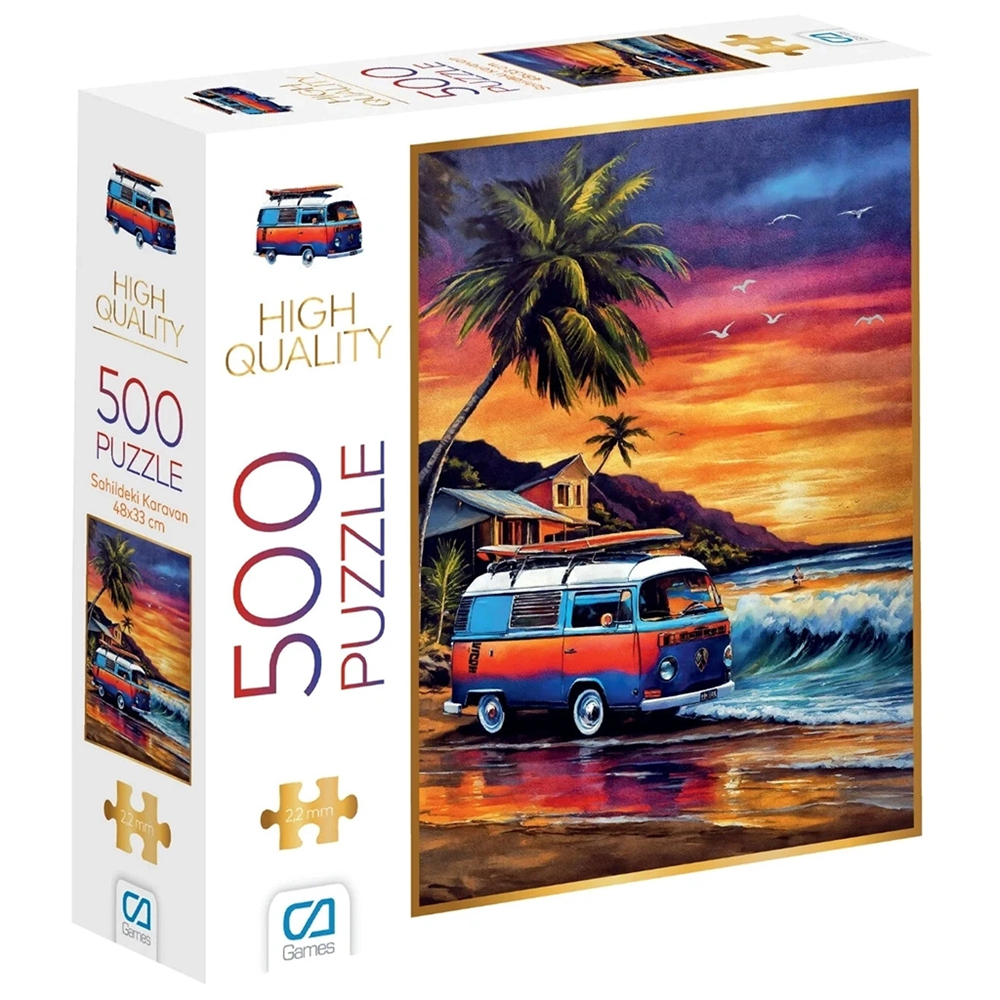 CA500-7526 Ca Games Sahildeki Karavan Puzzle 500 Parça