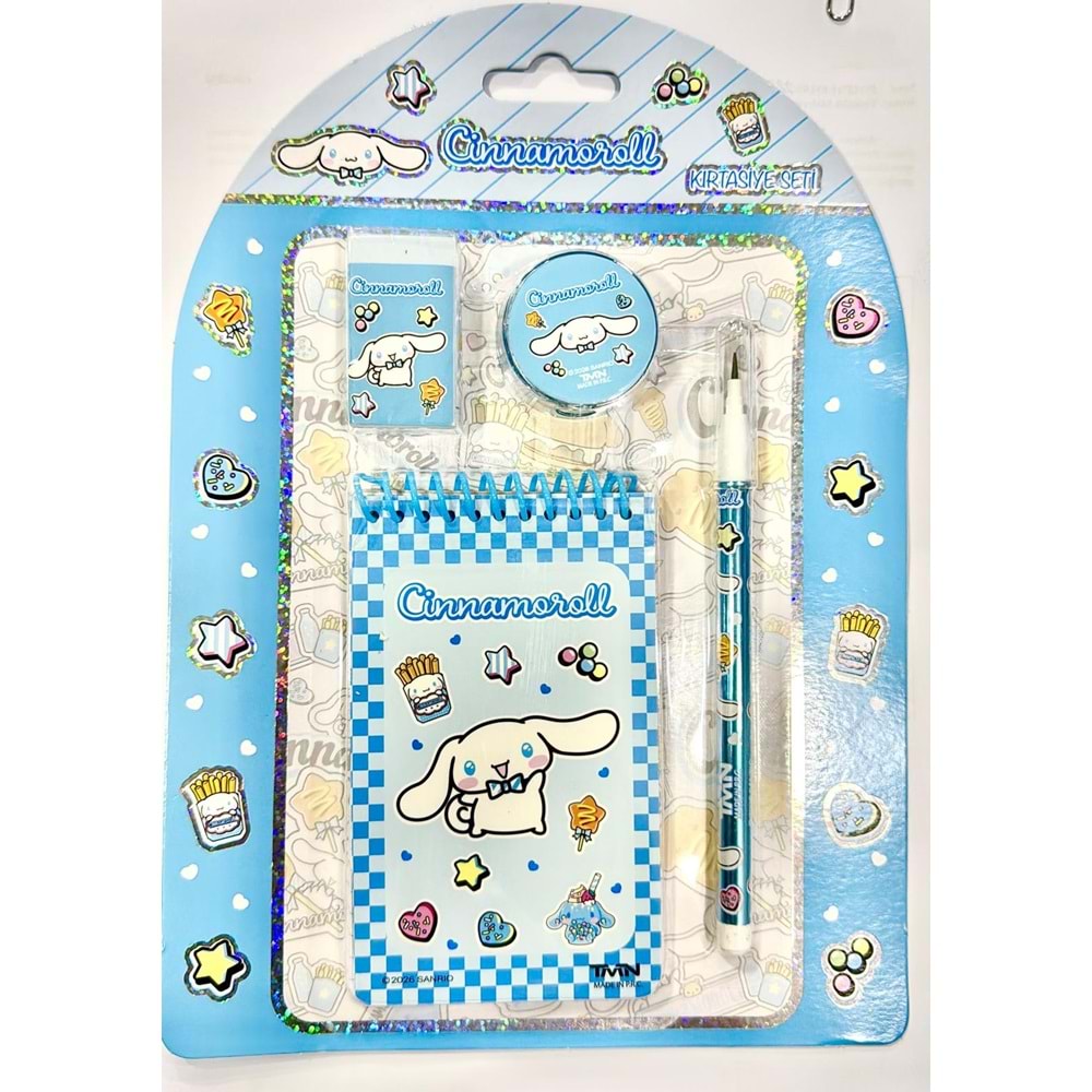 Cinnamoroll Kırtasiye Seti 4'Lü 712714