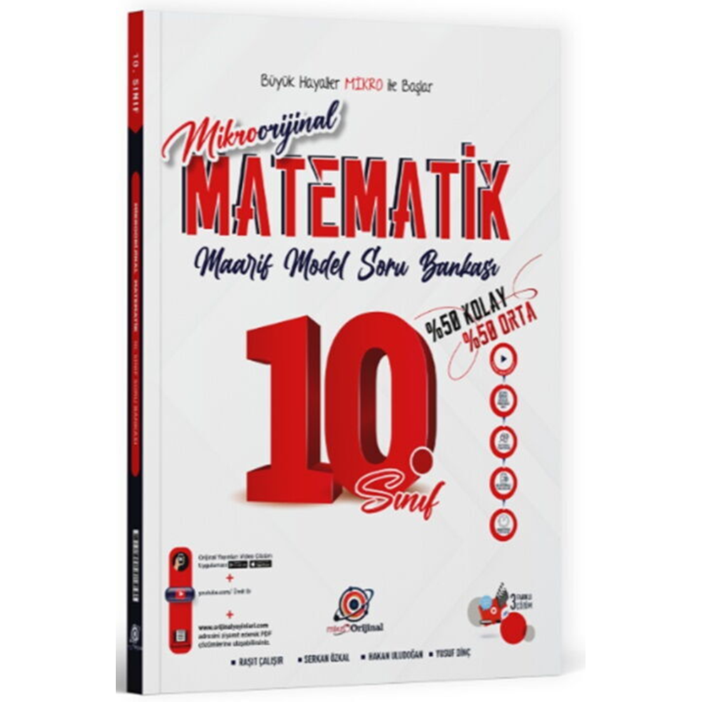 Mikro Orjinal 10. Sınıf Matematik Maarif Model Soru Bankası