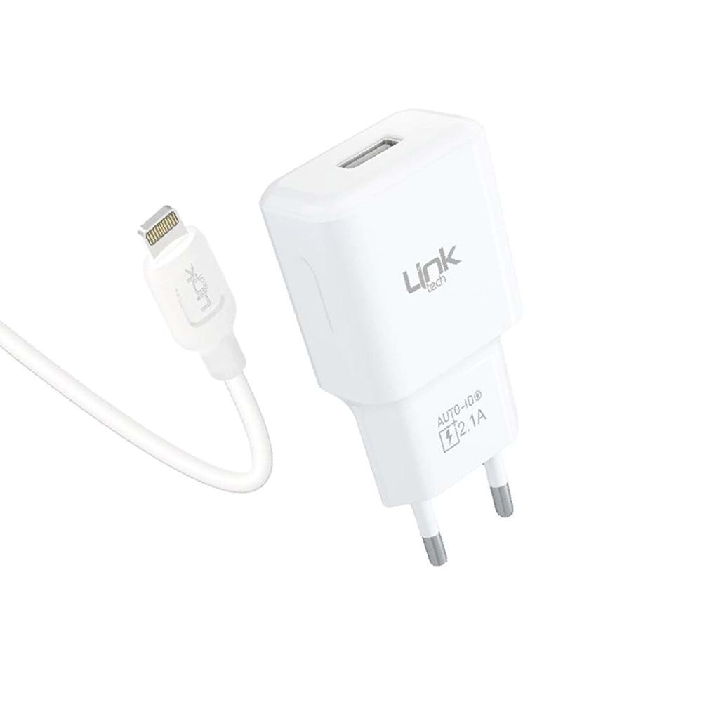 Link-Tech T442e Strong Eco Şarj Aleti ve Lightning Kablo Set 2.1A