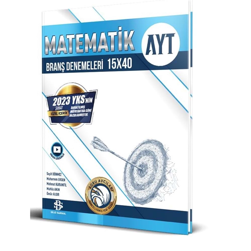 Sarmal Yks Ayt İ.Dönem Deneme15Li Matematik - 2023
