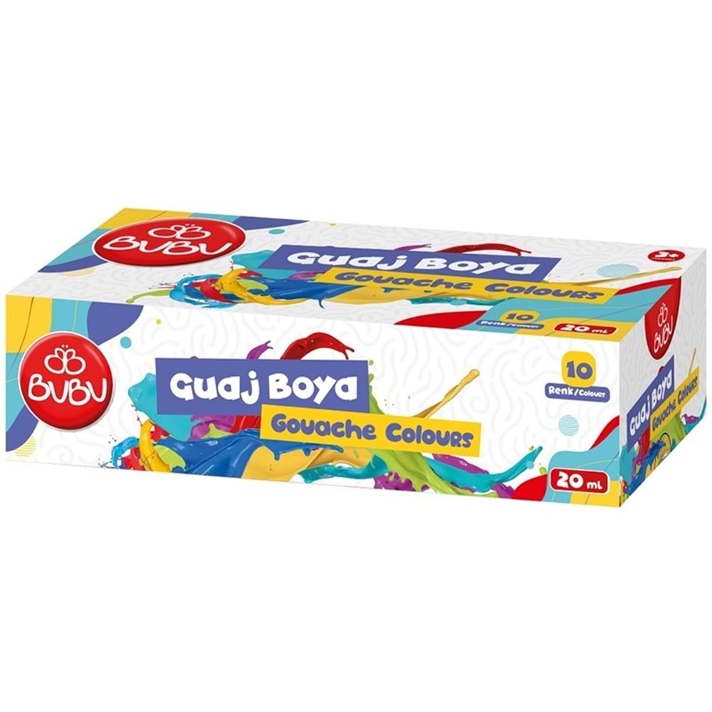 Bu-Bu Guaj Boya 10 Renk 20 Ml.