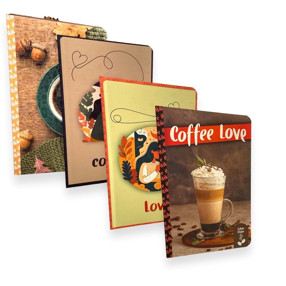 Lilamor Kahve Kokulu Defter 12,5X19,5 112 Syf.48'Li (9 Ass.)