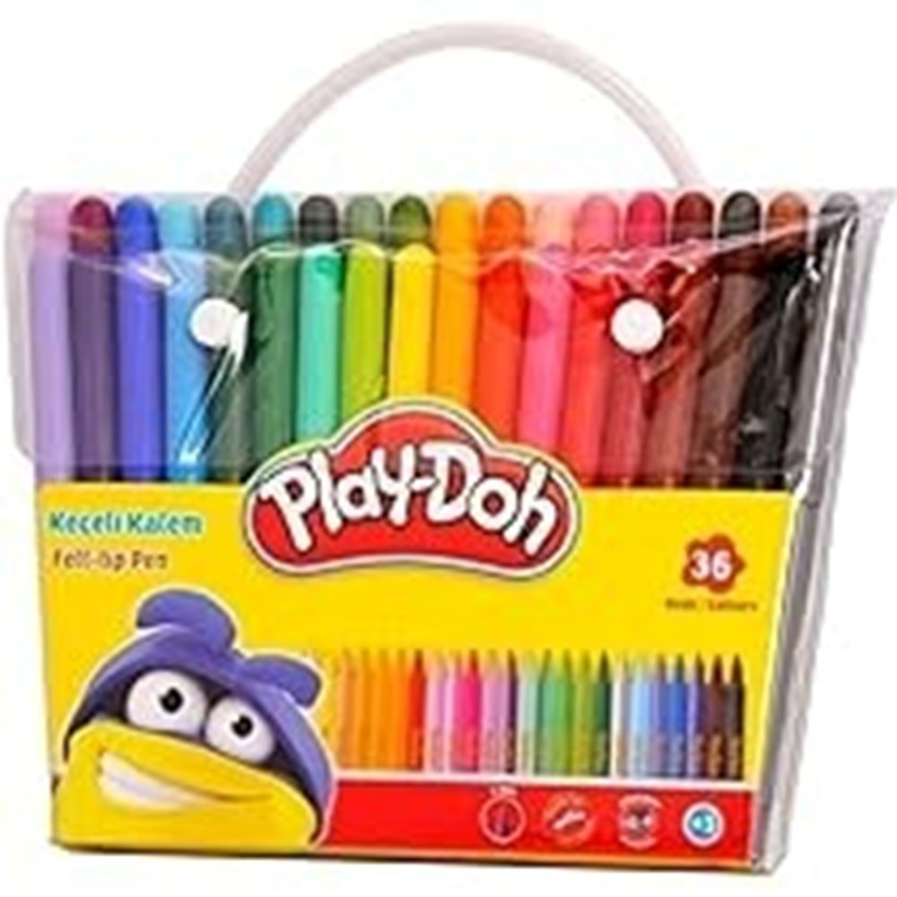 Play-Doh Keçeli Kalem 36 Renk Pvc 2Mm