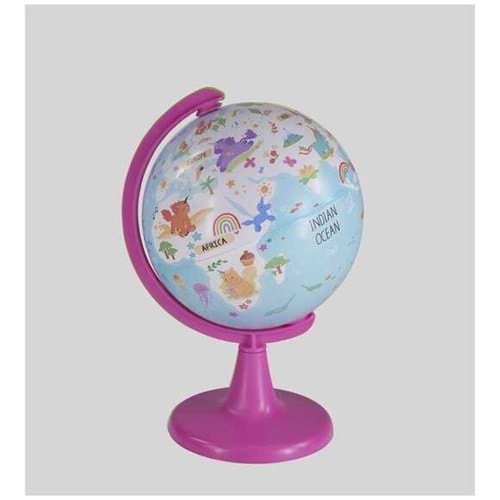 48155 15Cm Kids Unicorn Adventure Globe + Puzzle (54Pcs)