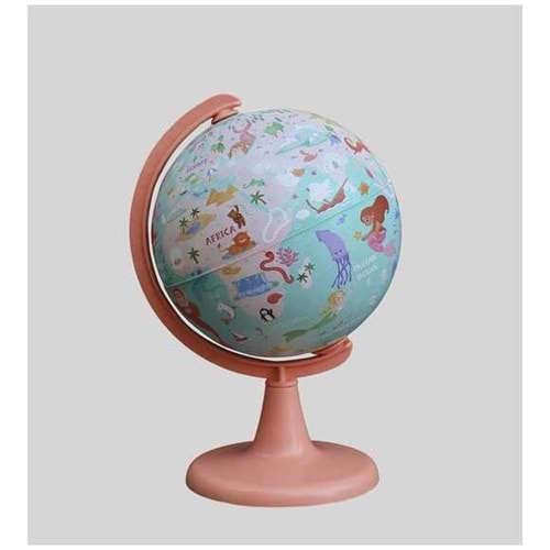 48156 15Cm Kids Mermaid Journey Globe + Puzzle (54Pcs)