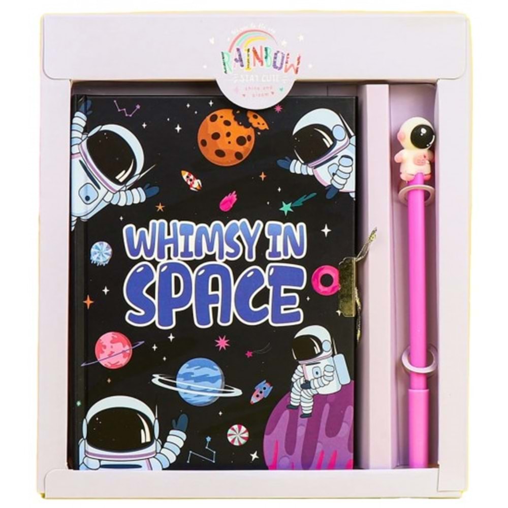 Taros Unick Color Space Adventure Kalemli Kilitli Hatıra Defteri