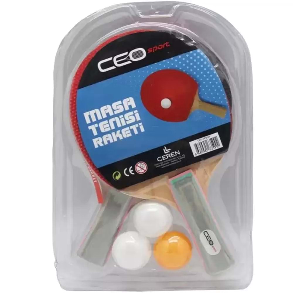 Ceo Sport Masa Tenisi Seti (2 Raket+3 Top)