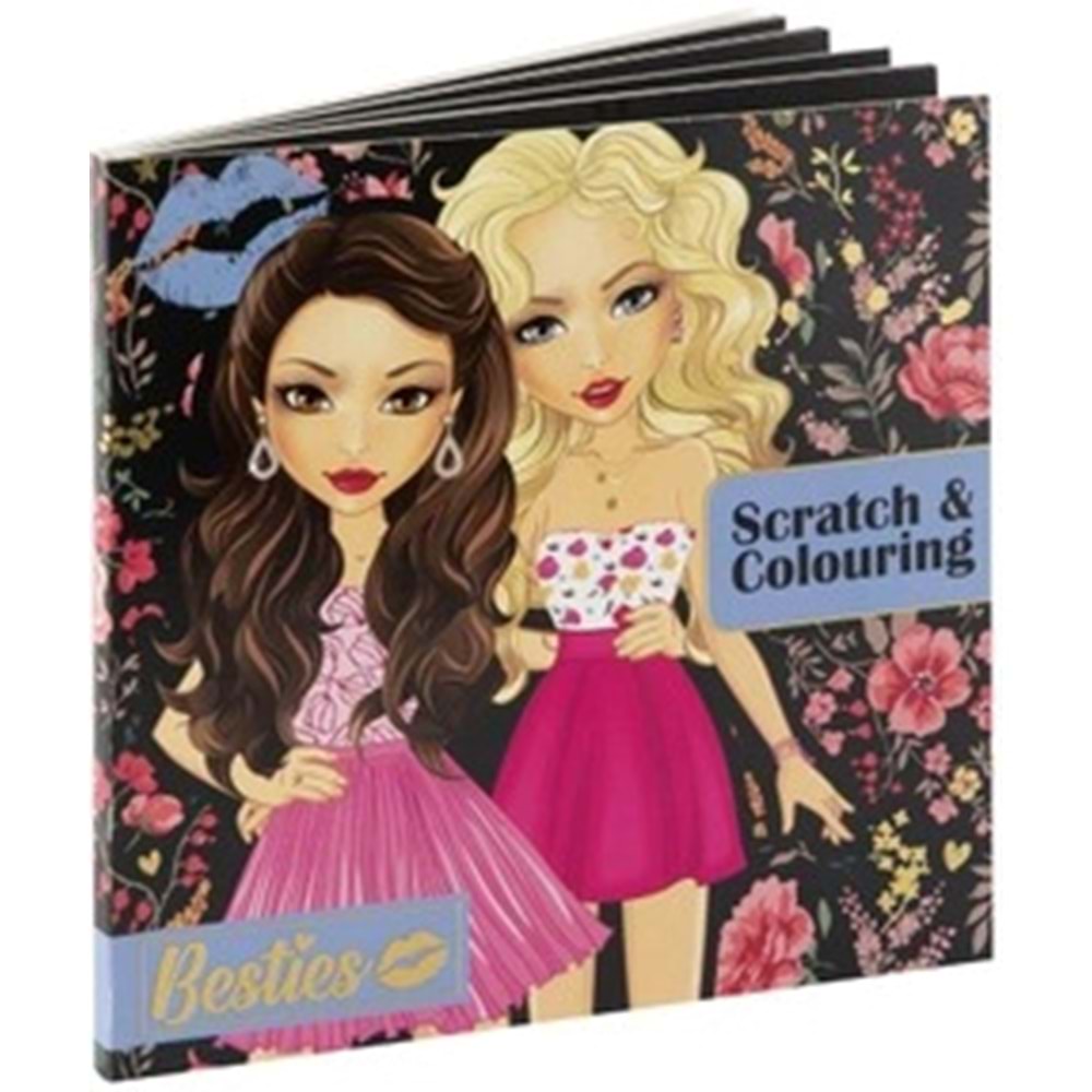 Taros Besties Scratch & Colouring Boyama Kitabı 12 Yaprak 20X20 Cm