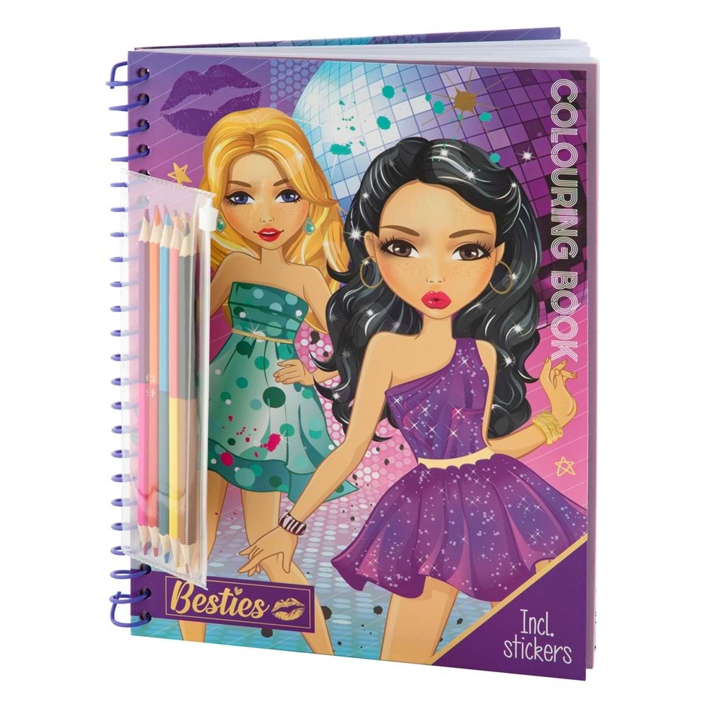 Taros Besties Colouring Book A4 30 Yaprak 5 Çift Taraflı Boya Kalemi
