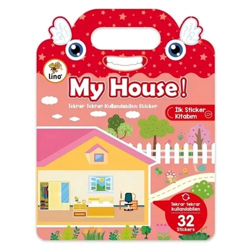 Lino Tekrar Tekrar Kullanilabilen İlk Sticker Kitabim My House