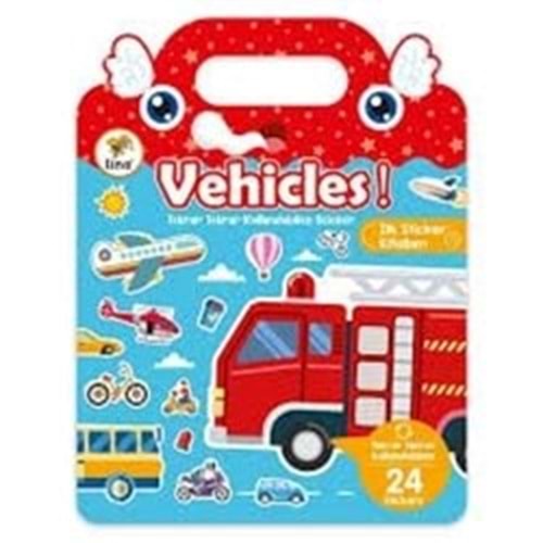 Lino Tekrar Tekrar Kullanilabilen İlk Sticker Kitabim Vehicles