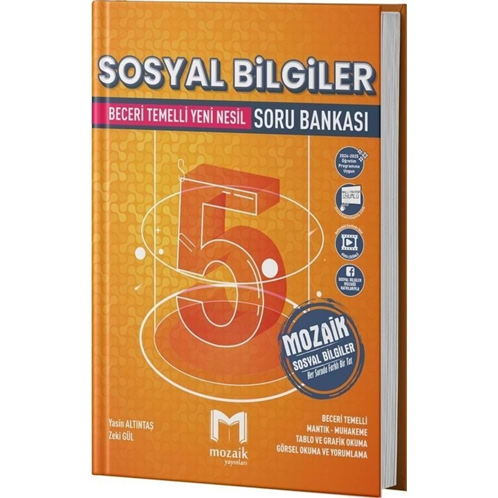 Mozaik Yayınları 5. Sınıf Sosyal Bilgiler Soru Bankası