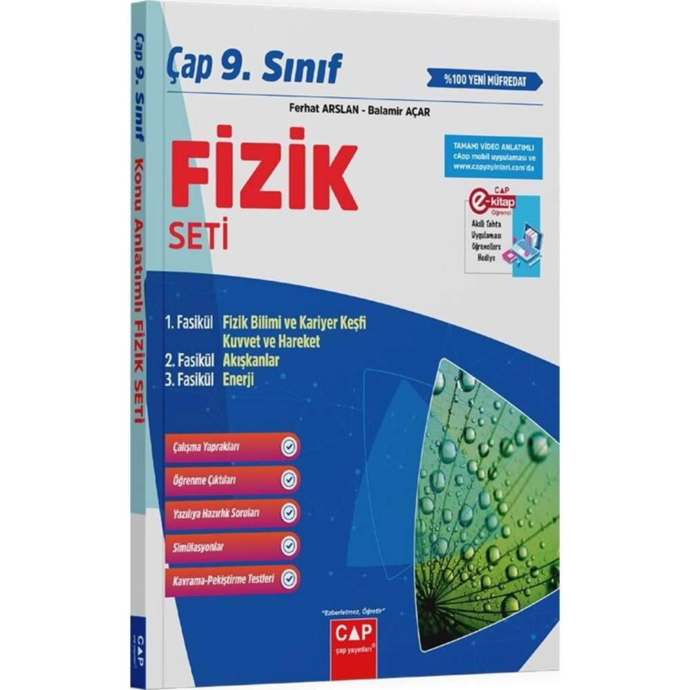 Çap Yayınları 9. Sınıf Fizik Seti