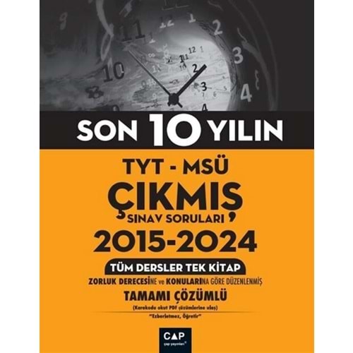 Çap Tyt Msü Çıkmış Sorular Tüm Tek 2015-2024