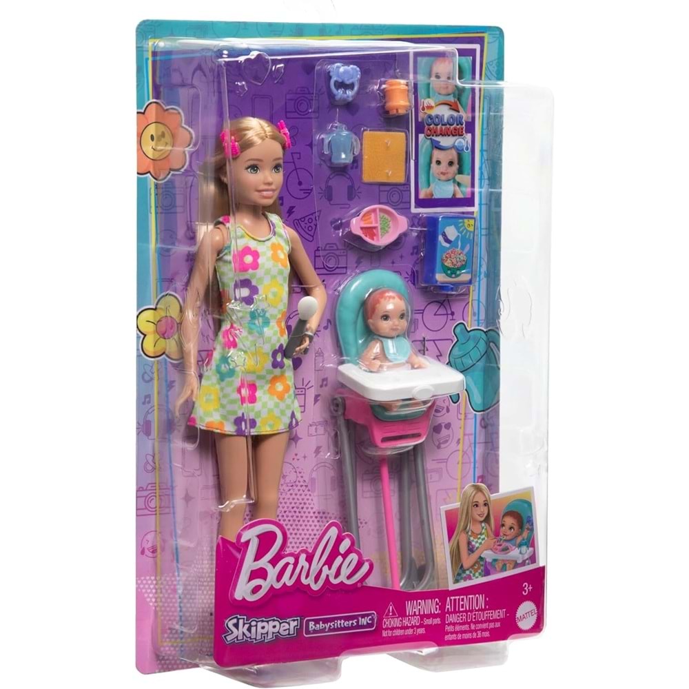 HTK35 Barbie Bebek Bakıcısı Oyun Set