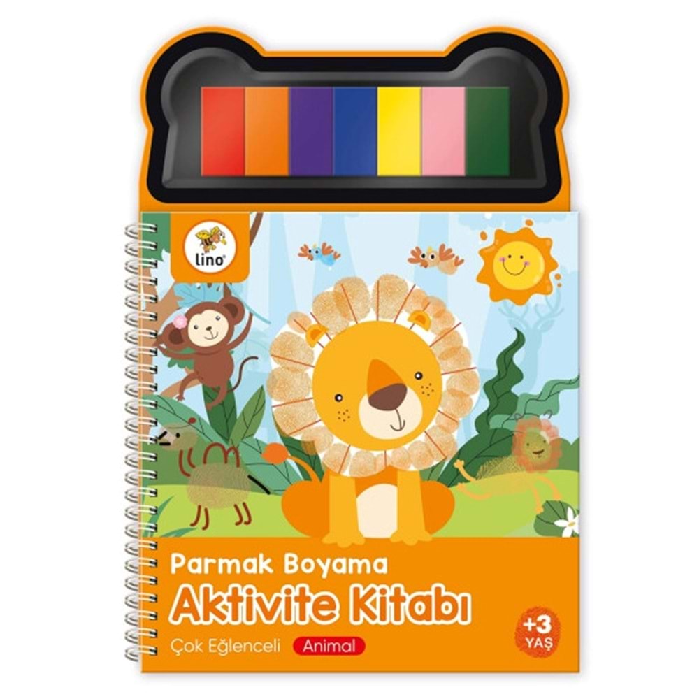 Lino Parmak Boyama Aktivite Kitabı Anımal