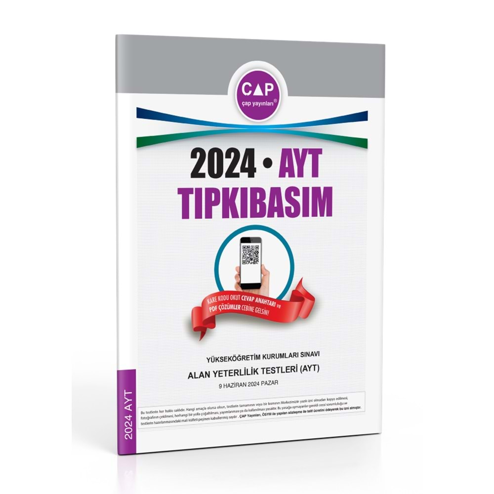 Çap Yks Ayt Tıpkı Basım 2024