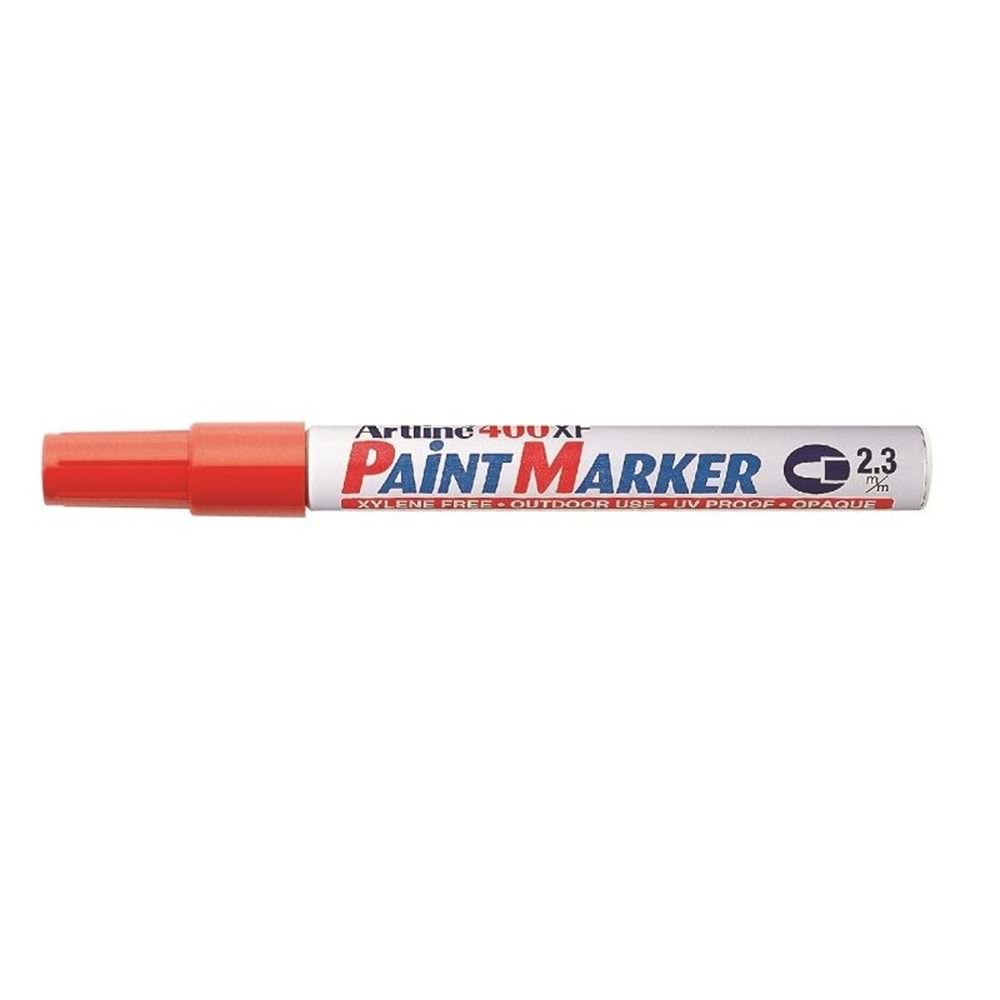 Artline 400Xf Paint Marker Çok Amaçlı Boyama Markörü Uç:2,3Mm Kırmızı